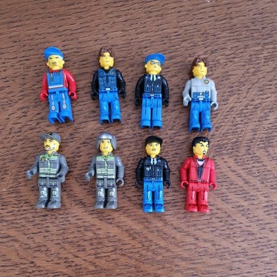 Lego Jack Stone minifigure Figuren Konvolut 8 Stück Polizei Pilot ResQ  #2/2