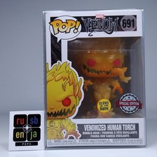 Funko Pop! Marvel Venom Venomized Human Torch Glows Special Edition #691