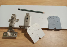 HINGE DRILLING TEMPLATE JIG MARKING TOOL CUPBOARD DOORS