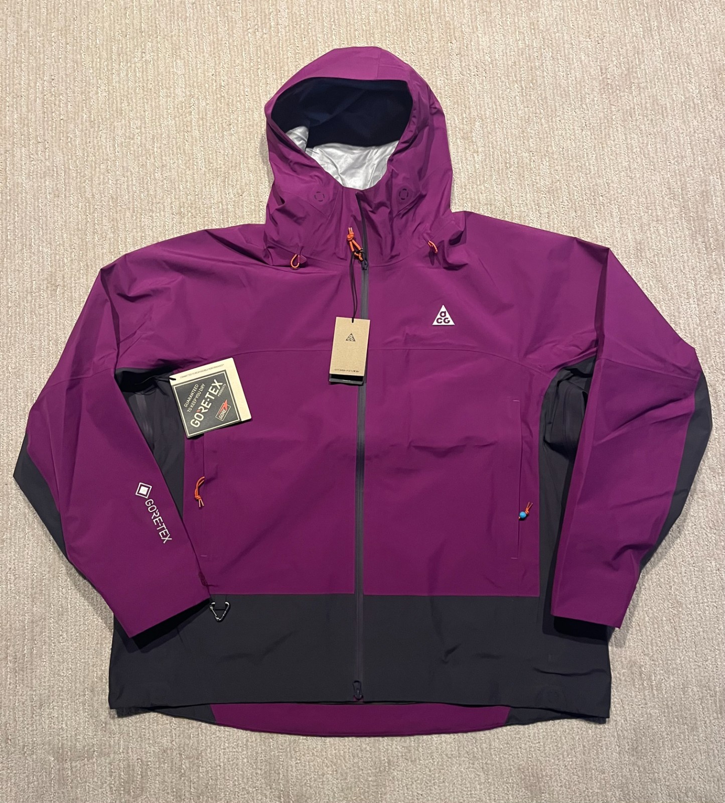 Sz XL Men - Nike ACG Misery Ridge Storm-FIT ADV GORE-TEX Jacket Purple Berry NEW