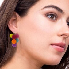 Fashion Women Party Earrings Cute Colorful Earrings For Girls Drop Jewelry Gift