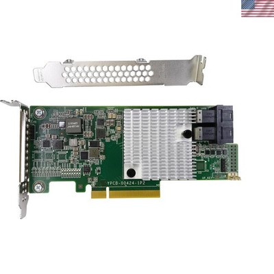 LSI 9300-8i Controller HBA Card, LSI 3008 SATA SAS Host Bus Adapter. 2 * SFF-...
