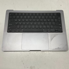 OEM Apple Macbook Pro 14" M1 A2442 Palmrest Keyboard Trackpad Space Gray