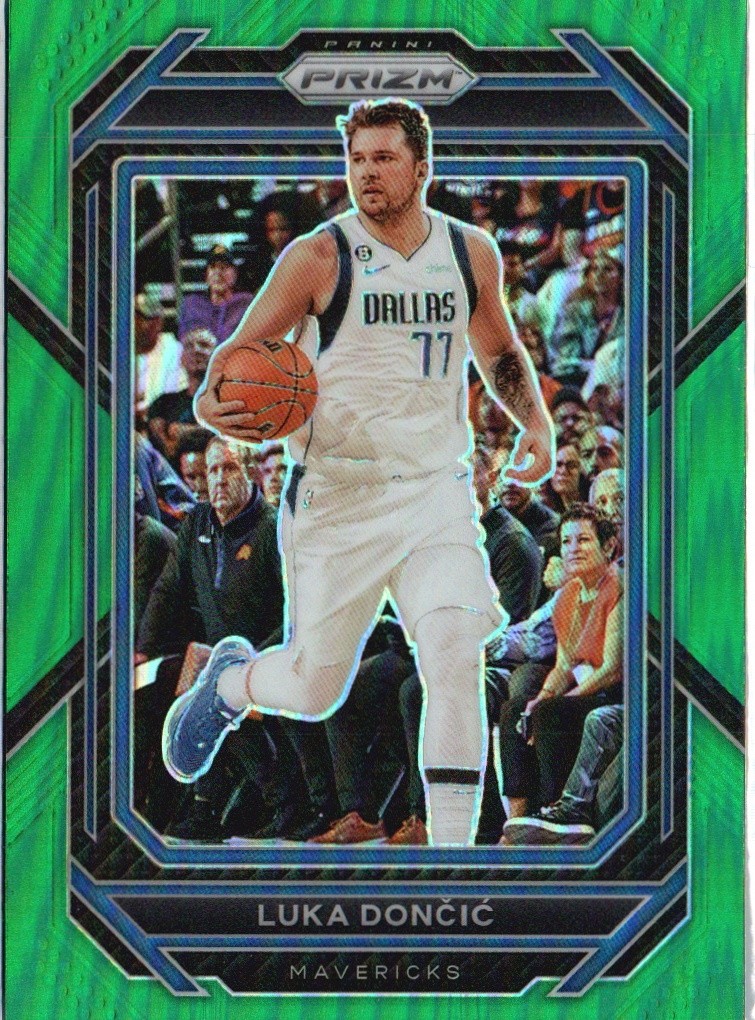 2022-23 Panini Prizm #196 Luka Doncic Prizms Green
