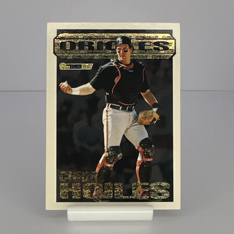 Topps 1994 Gold #9 Chris Hoiles Baltimore Orioles Black Gold