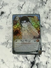 Naruto CCG 2008 Neji Hyuga us058 Diamond Foil Rare 1st Edition Battle of Destiny