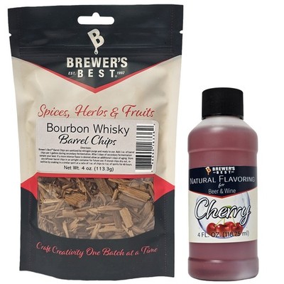Whiskey Barrel Chips and Natural Cherry Flavoring ''Old Fashioned'' Flavor Bundle''