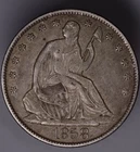 1858-O Seated Liberty Half Dollar EF+