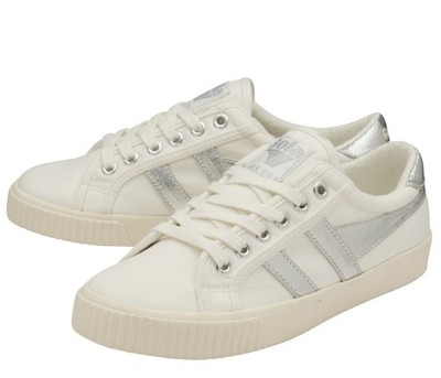 NWB Gola Women's Hawk Off-White/ Metallic Silver Size 8 Medium