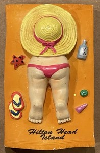 Hilton HeadIland Tourist Souvenir 3D Resin Refrigerator Fridge Magnet Craft