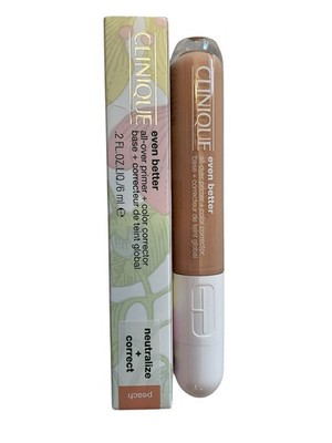 CLINIQUE  EVEN BETTER ALL OVER PRIMER + CORRECTOR ~ Peach ~ Full Size NIB