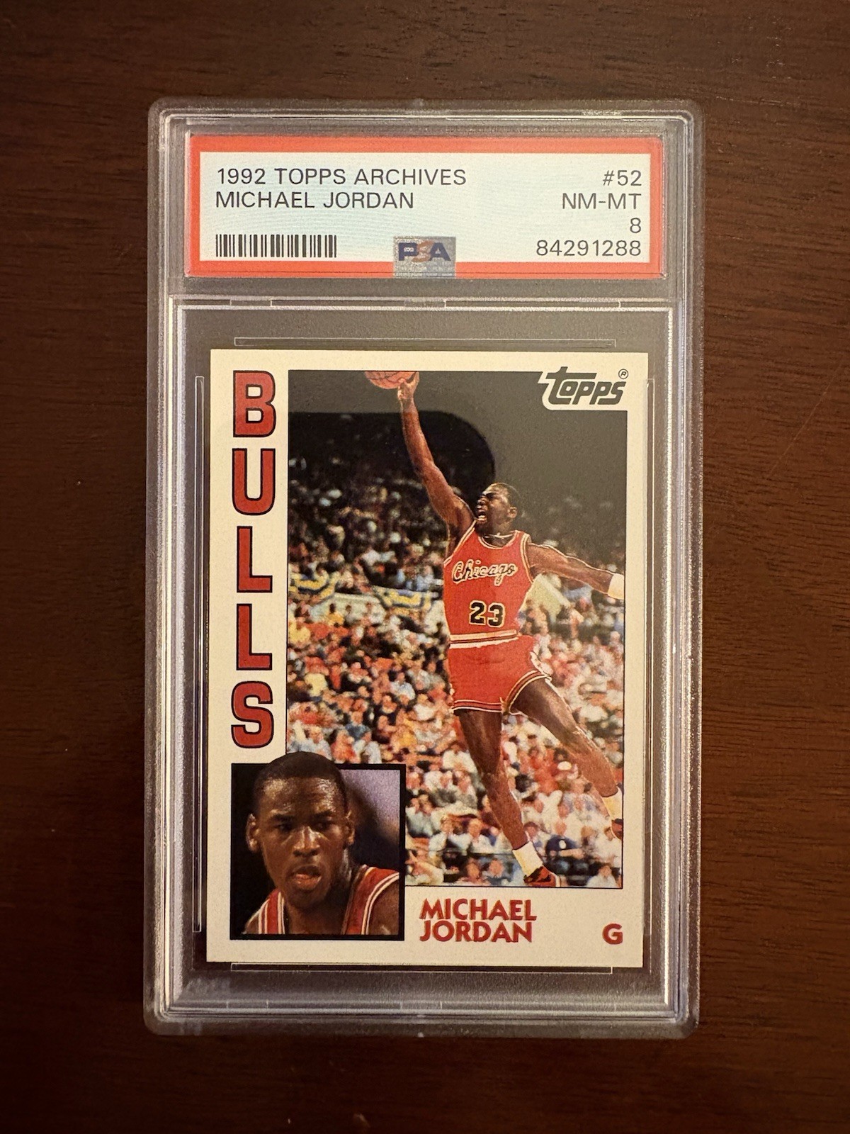 1992 Topps Archives #52 Michael Jordan PSA 8 NM-MT Vintage Bulls MJ