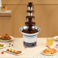 Commercial 5-layer Stainless Steel Digital Display Chocolate Fountain Machine US