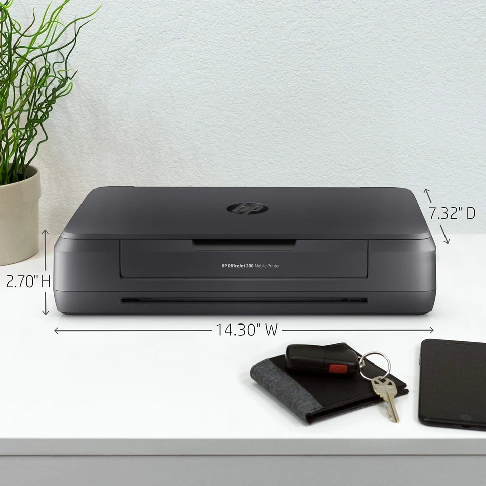 HP OfficeJet 200 Portable Printer with Wireless & Mobile Printing CZ993A Black - Image 3 of 4
