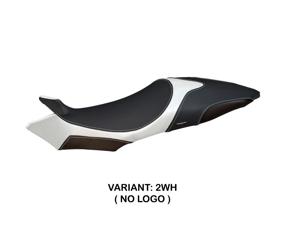 Seat saddle cover Termoli 1 White TPZ MV AGUSTA BRUTALE 1090/R 2009 2015 po