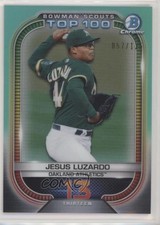 2021 Bowman Scouts Top 100 Aqua Refractor 57/125 Jesus Luzardo #BTP-13 18b3