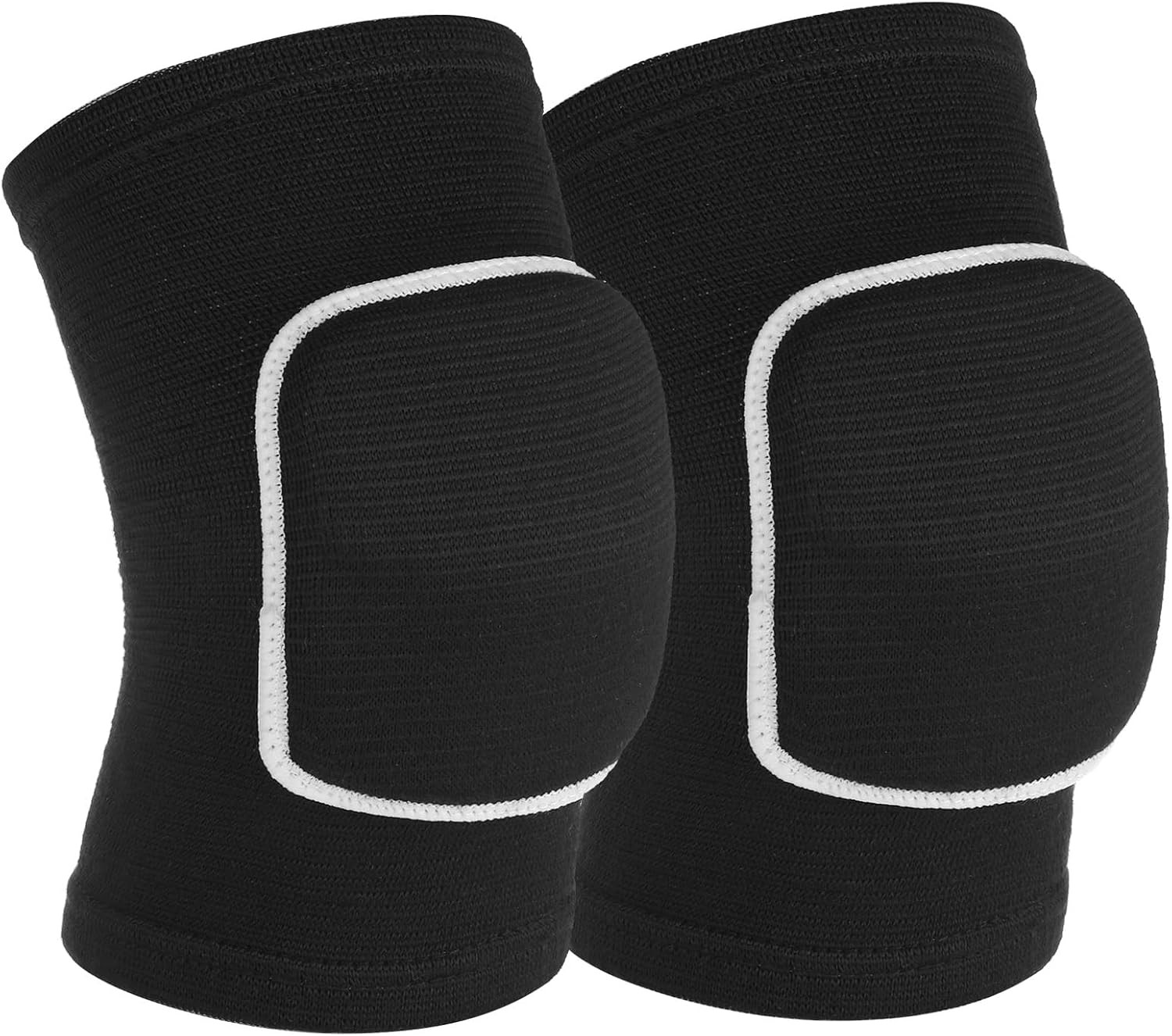 1 Pair Elbow Pads with Thicken Sponge Pad, Black Breathable Protective