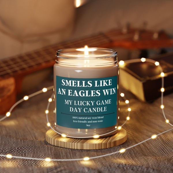 Smells Like An Eagles Win Candle, Football Candle, Philadelphia Eagles NFL 9oz