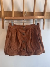 GAP Girls Corduroy Skirt Size Small Button Front