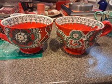 Set of 2 Anthropologie ~ Large Cappuccino / T...