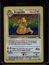 Pokemon TCG Dragonite 4/62 Fossil Holo Rare HP