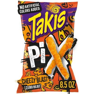 NEW! Takis Pix Cheezy Blast Zero Heat Chips 8.5 oz Bag Cheetos