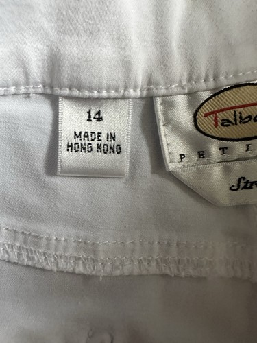 TALBOTS Petite Women’s Stretch White Jeans Size 14 - Picture 4 of 7