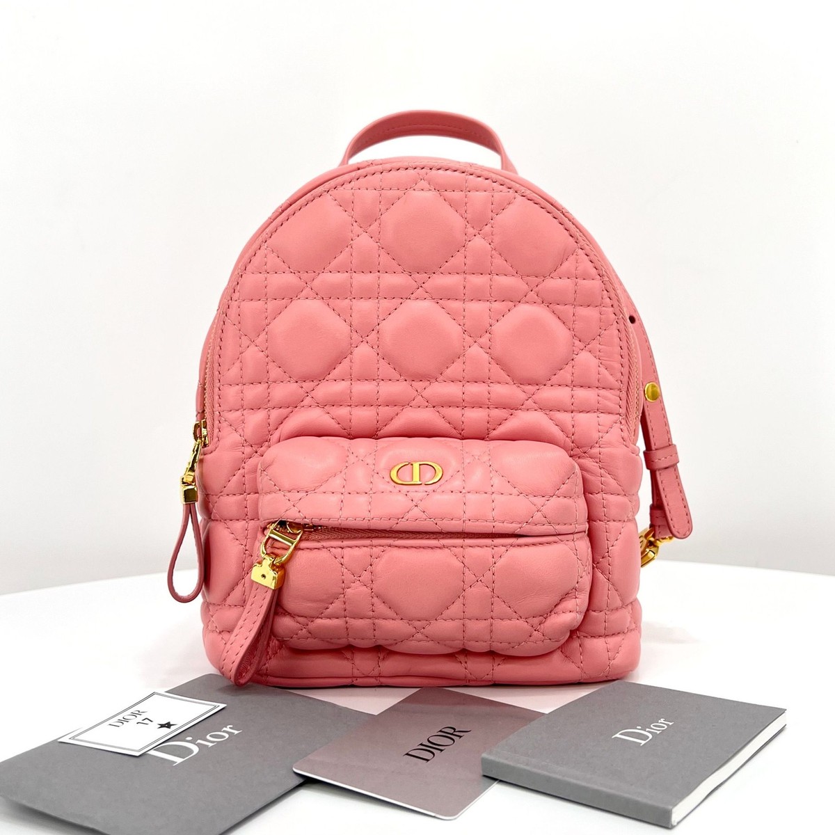 【ピンクなリュック♪】Dior ミニパックパック Dior Christian Cannage Mini Backpack Pink 001 88301065 | eBay