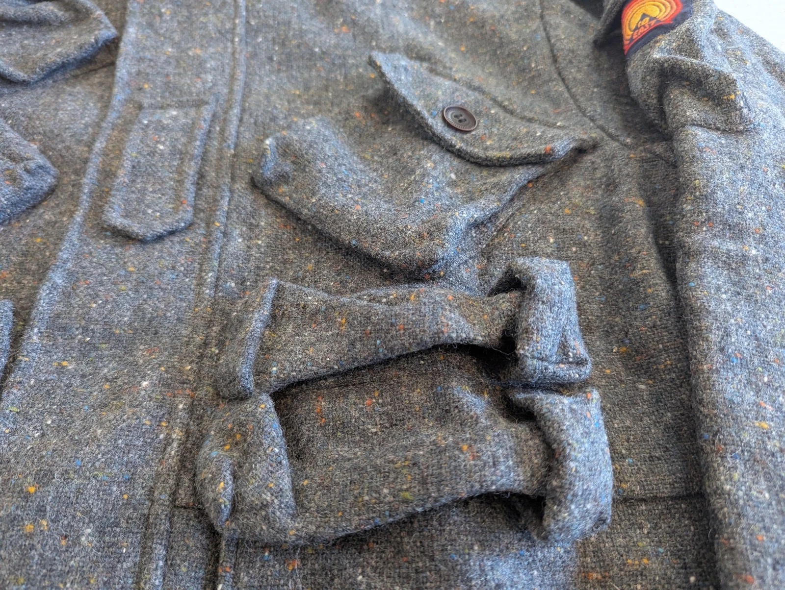 18 EAST Iscaire Molloy Tweed Parka Coat - NEW - M image 14