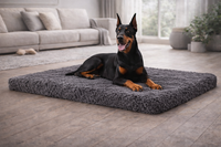 Hundebett Grosse Hunde, Waschbar Hundekissen Flauschig 120X80X7Cm - Graphit