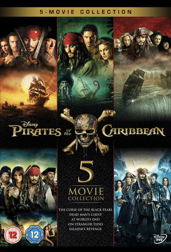 Pirates Caribbean 5 Dvd Collection