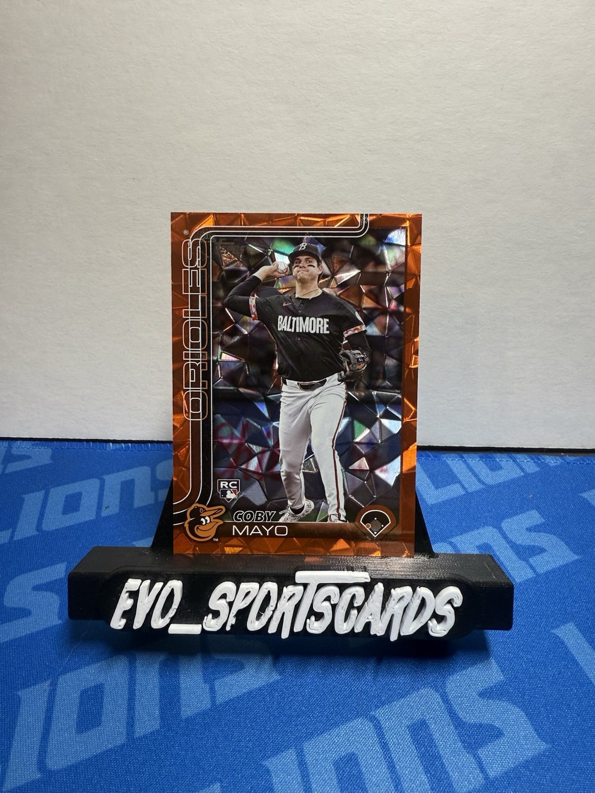 2025 Topps Series 1 Rookie SSP Orange Diamante #20 Coby Mayo #04/25 Orioles