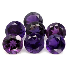 13.65 CT. Gemstone Unheated 7Pcs Purple Clr Change To Pink Amethyst Brazil Round