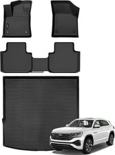 Jenofa-Floor Mats for VW Atlas Cross Sport 2020-2025 5-Seater Car Mats Cargo Mat