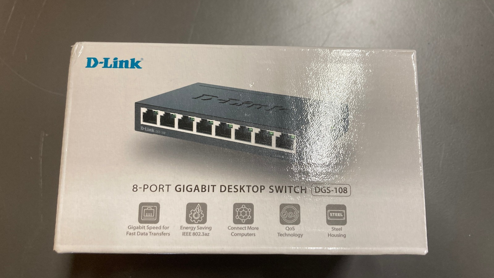 D-Link Dgs-108 8-Port Gigabit Switch Größe 8 Schwarz - Bild 4