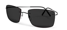 Silhouette AVIOR TMA COLLECTION 8741 BLACK/ GREY onesizefitsall Sunglasses