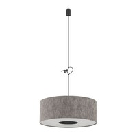 Pendelleuchte Stahl Stoff Blendarm E27 L:50 Cm Esszimmer HäNgelampe Esstisch