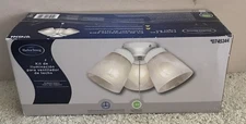 HARBOR BREEZE Ceiling Fan 3-Light KIT Frosted Glass Shade WHITE Finish #0745344
