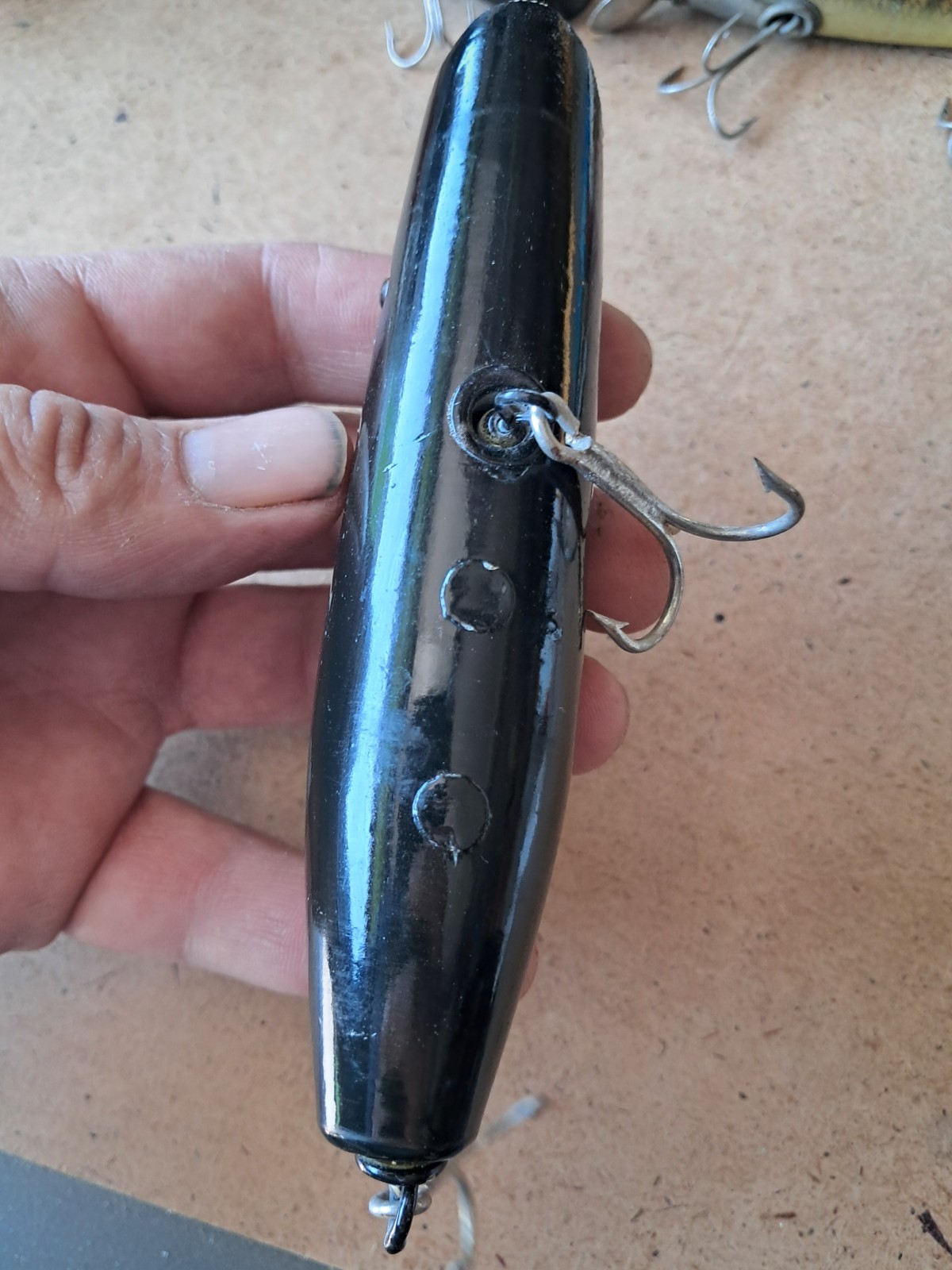 Vintage 5 1/2" Bob Hahn Darter,Striper Lures,Surf Plugs - Image 2