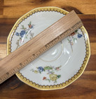 Set of 4 Theodore Haviland Limoges France EDEN Saucers 5.5" - Mustard Band - EUC — photo 4