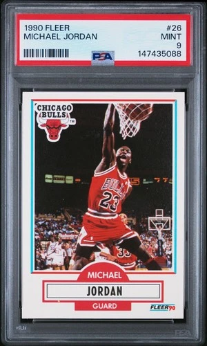1990 FLEER MICHAEL JORDAN #26 PSA 9