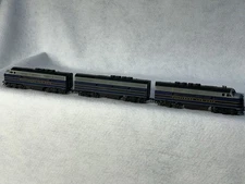 Regal Stewart/KATO B &O F-3 A/B/A Phase 2 Set, A’s Powered, B Unpowered HO