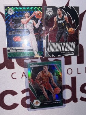 Tyrese Haliburton 2021-24 Panini Give And Go GreenMosaic,Thunder Road+GreenPrizm