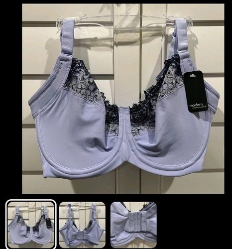 Modern Movement Blue Baby Lavin Underwire Bra Size 36G