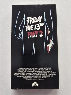 Friday The 13th Part 2 VHS CIC VIDEO Cult 80s Slasher Horror Original Release