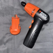Black & Decker AD600 Handheld 6V Electric AA Battery Power Screwdriver