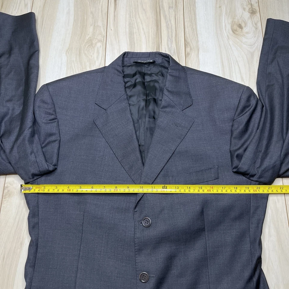 Abrigo deportivo de lana Luciano Barbera traje blazer chaqueta para hombre talla EU 52 (US 42) gris Foto 3 de 4