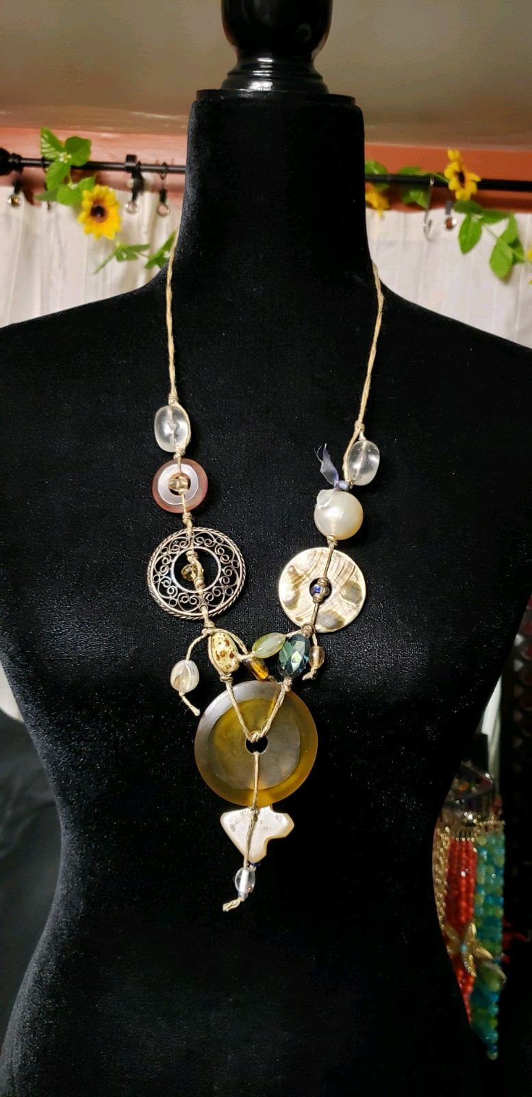 Teresa Goodall Boho Necklace Handcrafted Art-to-Wear Jewelry