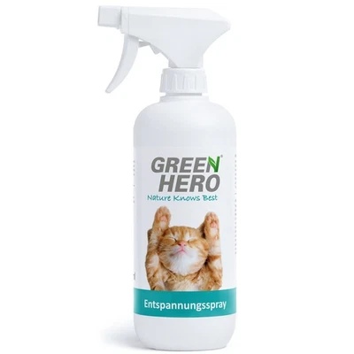 GREEN HERO Katzen Entspannungsspray für Wohlbefinden und Entspannung natürliche Katzenminze
