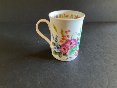 Crown Trent Fine Bone China Floral Mug w/Inner Rim Floral Design